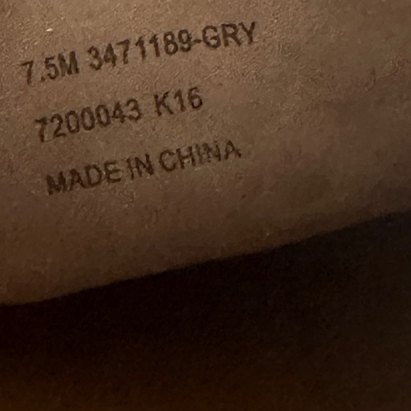 Frye Gemma Fringe Kiltie Buckle Suede Sneakers Grey Women’s 7.5 (3471189) - Picture 7 of 7